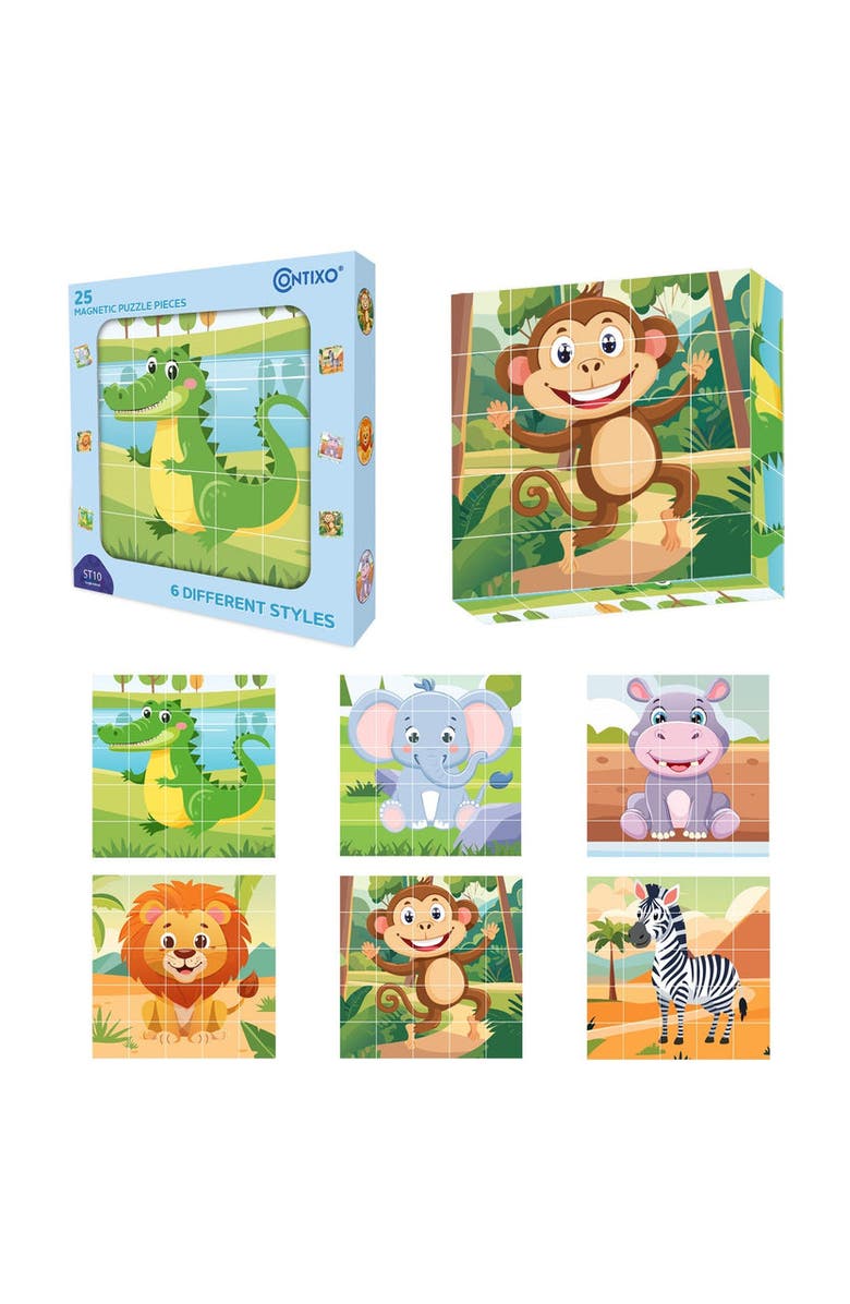 CONTIXO Animal Puzzle Blocks, Main, color, Multi Color