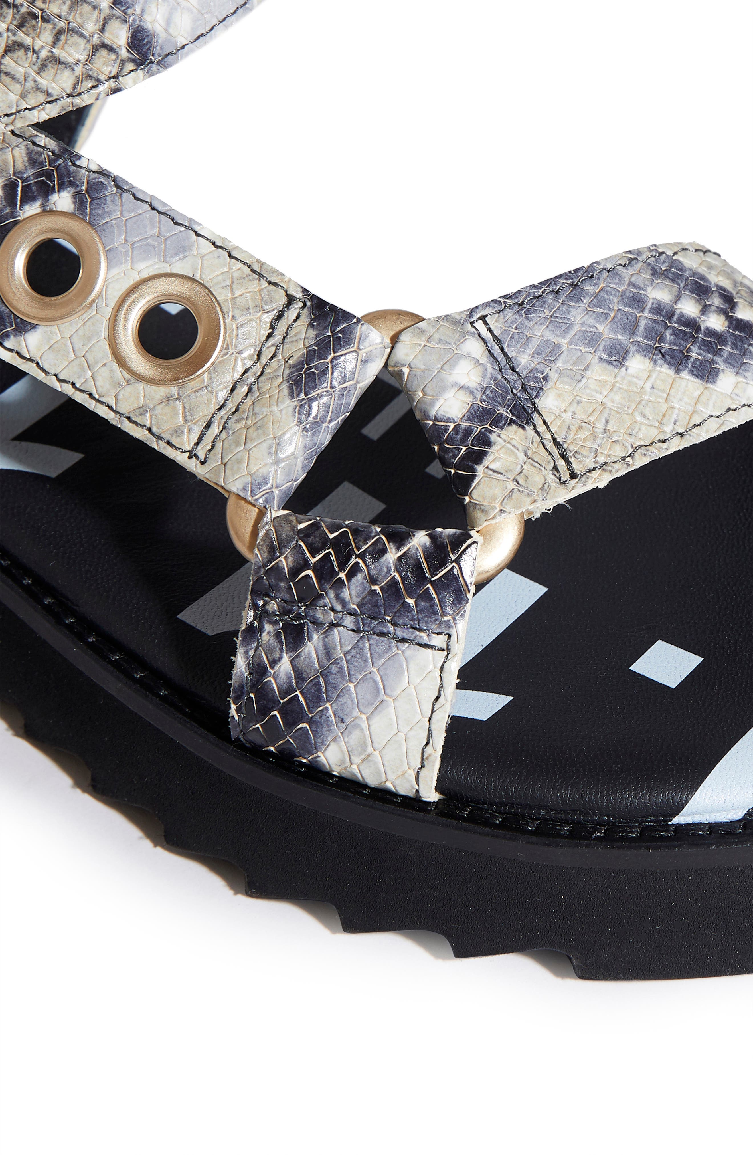 Rhianne Platform Sandal, Alternate, color, SUMMER SNAKE