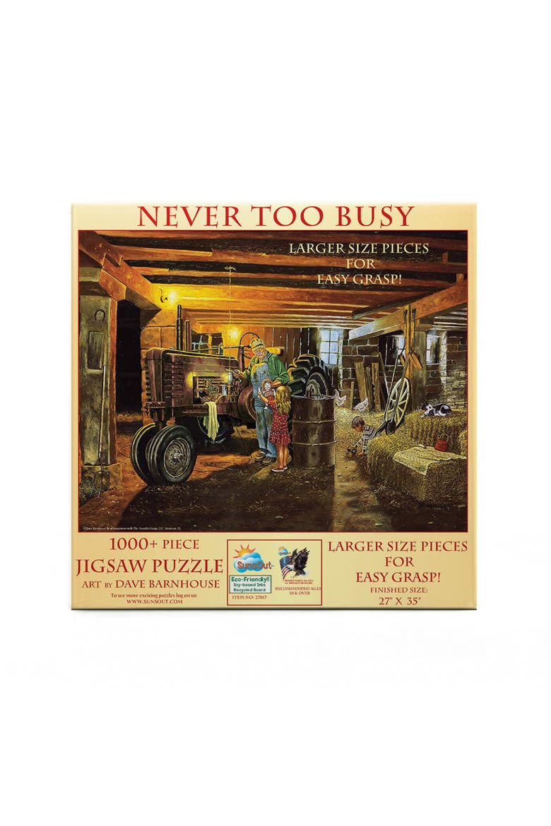Never too Busy 1000 piece Jigsaw Puzzle for Adults Large Pieces, Alternate, color, Multicolor