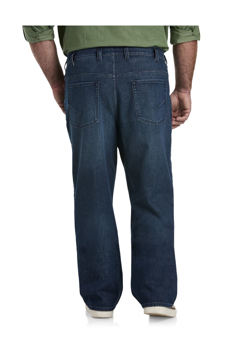 True Nation by DXL Loose-Fit Stretch Dark Wash Jeans, Alternate, color, Dark Wash Eco