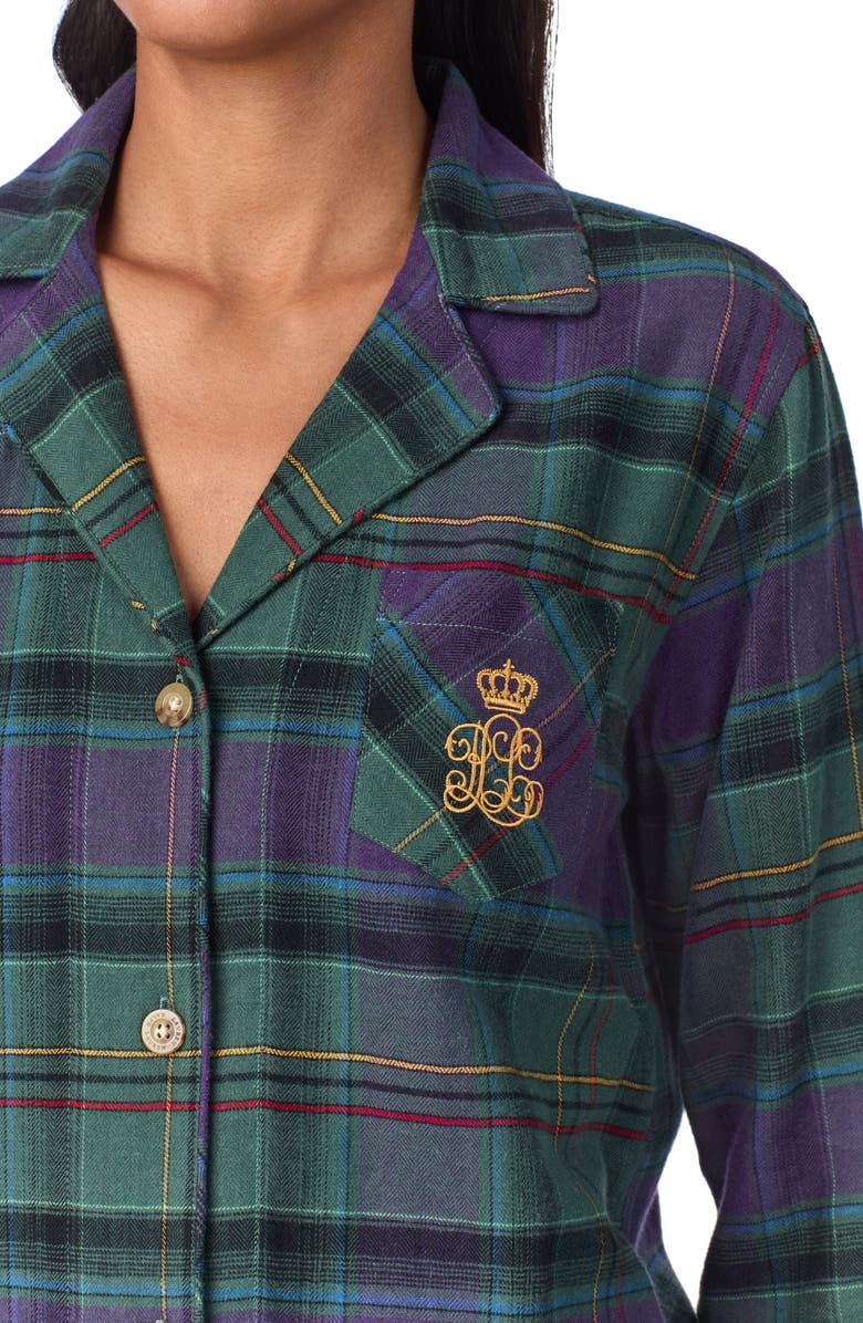 Lauren Ralph Lauren Print Cotton Blend Pajamas, Alternate, color, 