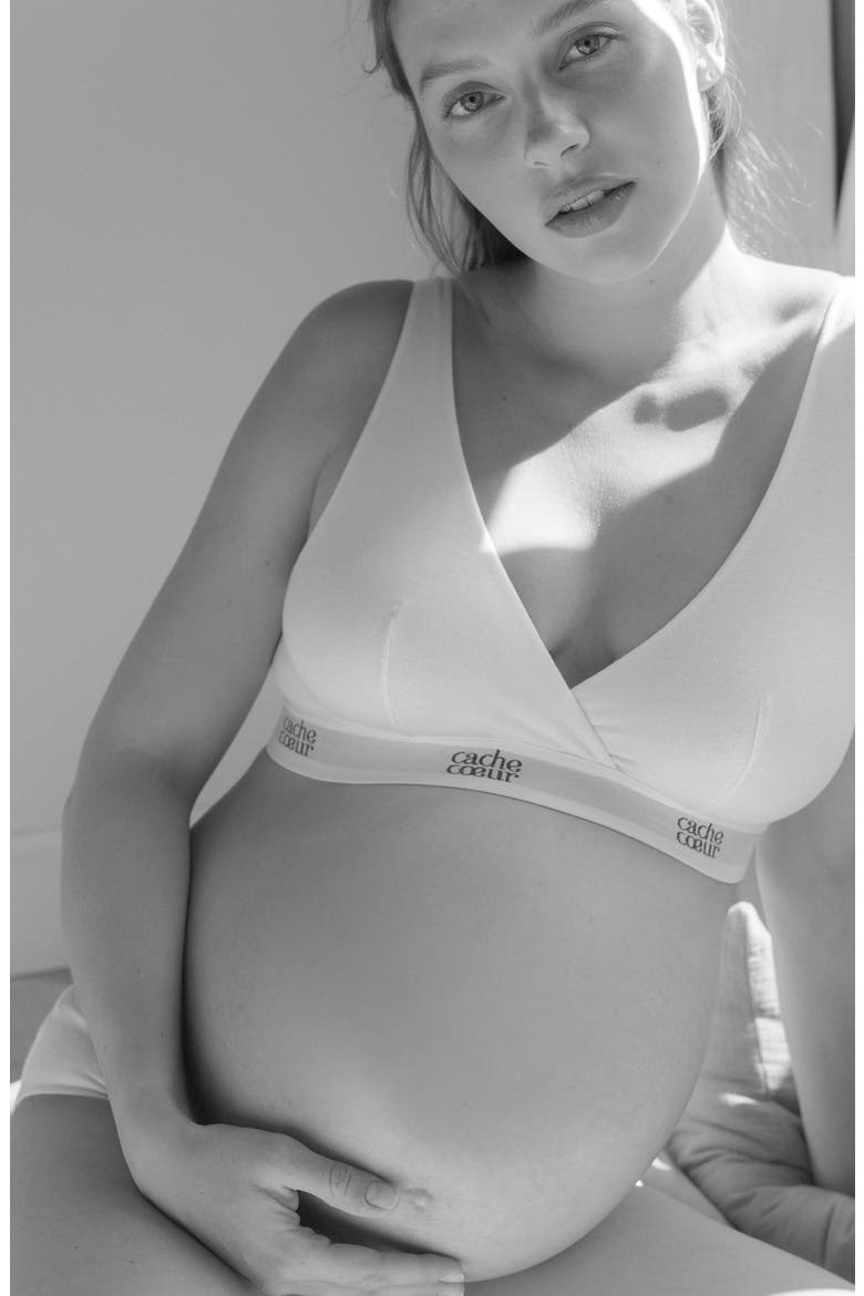Life Maternity and nursing bra, Alternate, color, WHITE