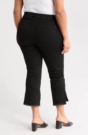 Fray Step Hem Kick Flare Jeans