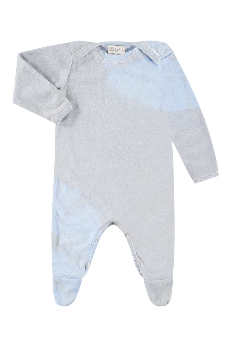 Tie Dye Organic Cotton & Modal Footie Pajamas, Main, color, OAT
