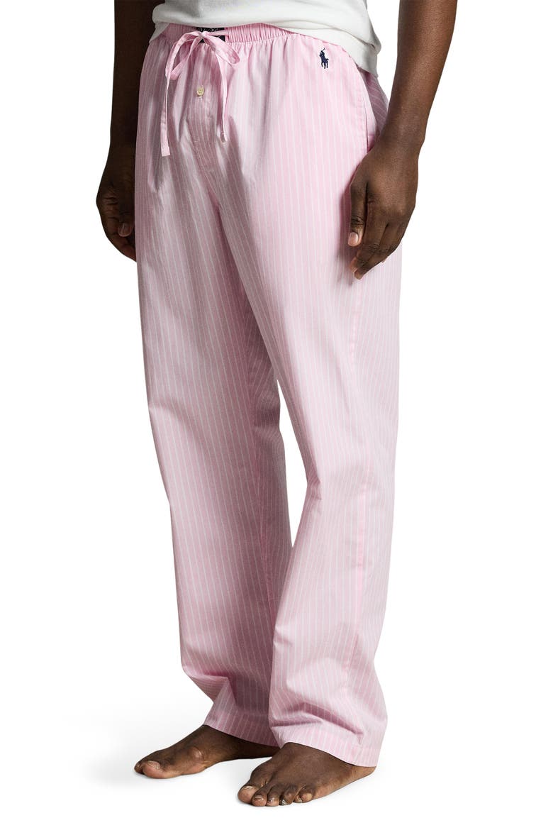 Stripe Cotton Pajama Pants, Main, color, HUDSON STRIPE CRUISE NAVY