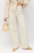 M&S Textured Wide Leg Jeans