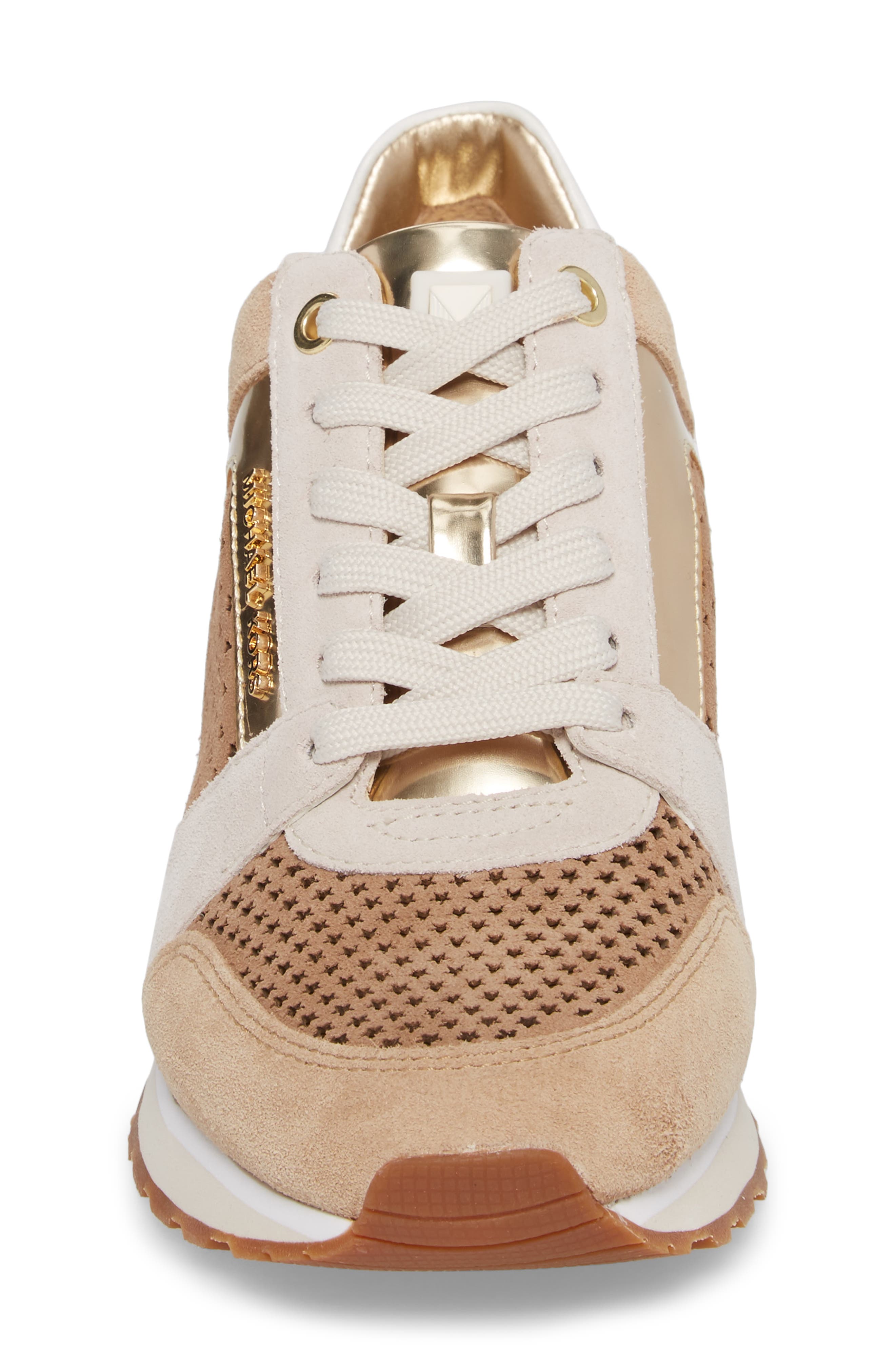 Billie Perforated Sneaker, Alternate, color, LIGHT KHAKI