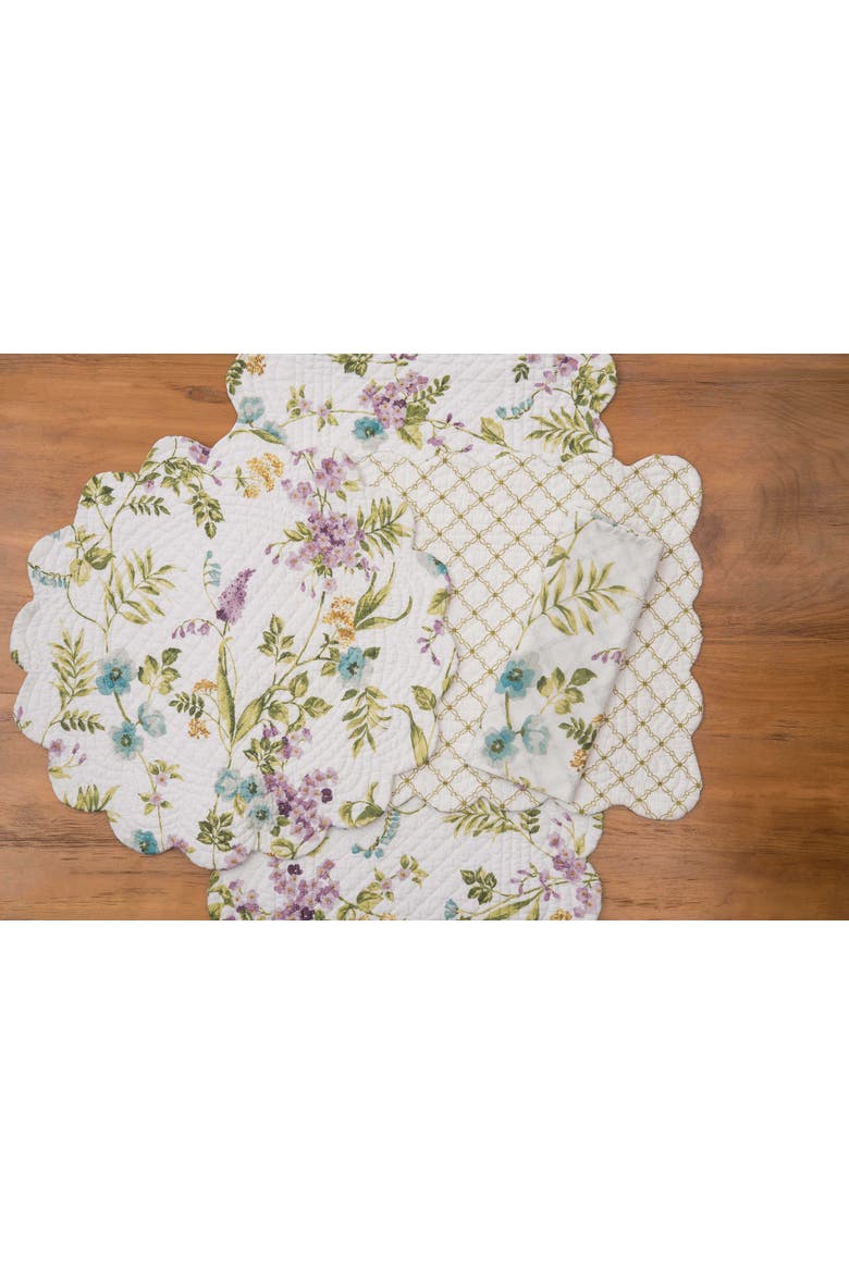 Carley Table Runner 14" x 51", Alternate, color, Green