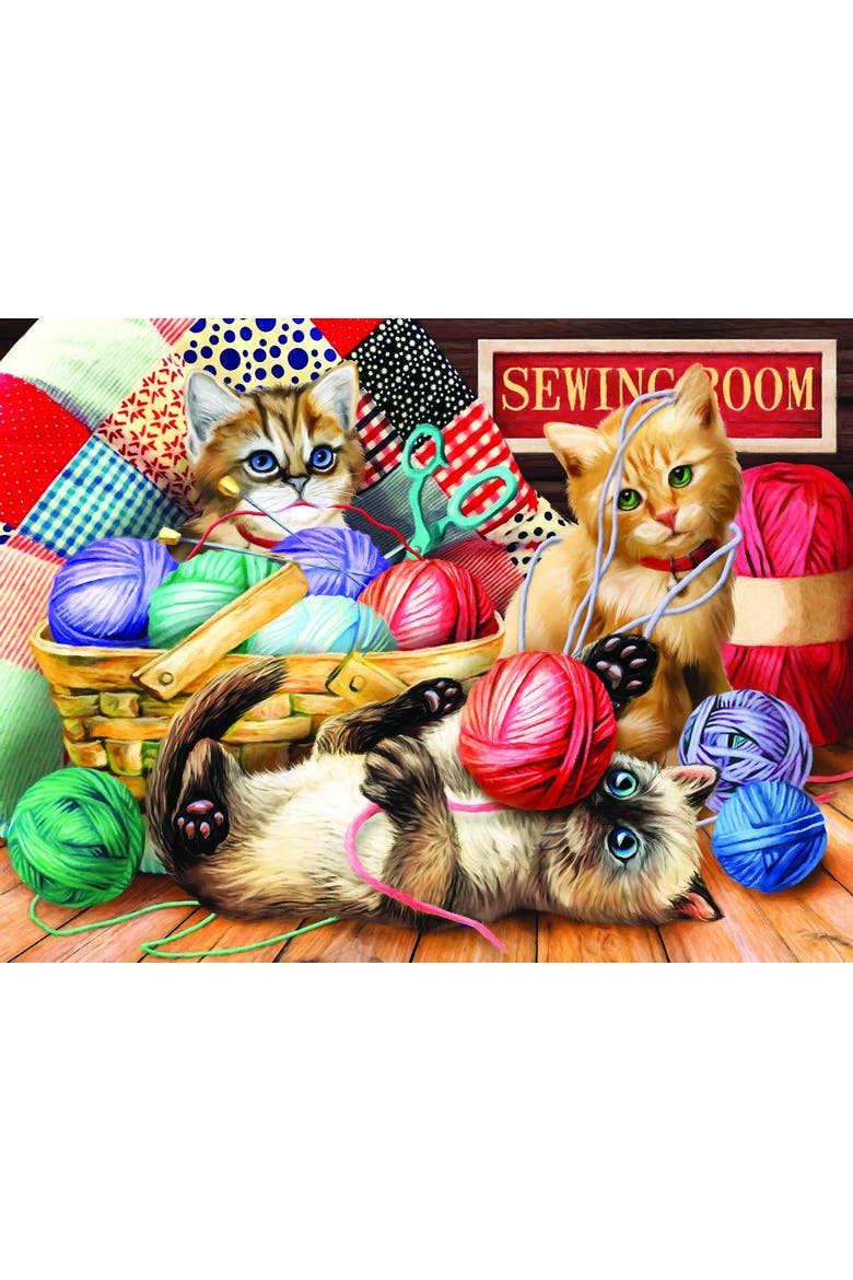 Kitties Fun Time 500 piece Jigsaw Puzzle for Adults, Alternate, color, Multicolor