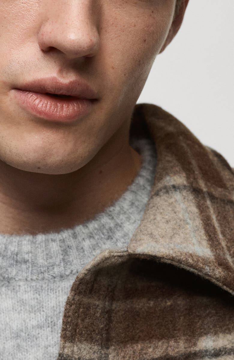 MANGO Check Overshirt, Alternate, color,