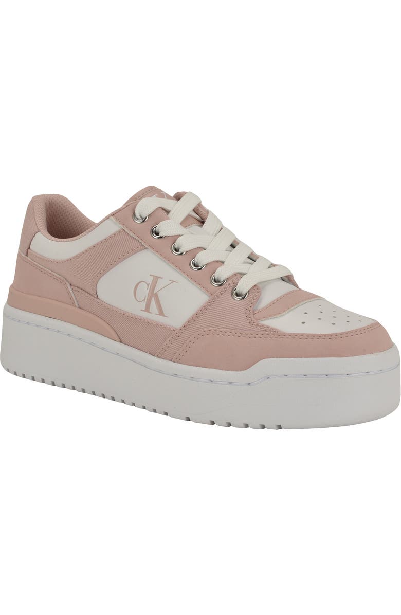 Calvin Klein Alondra Platform Sneaker, Main, color, Light Pink Denim/ White