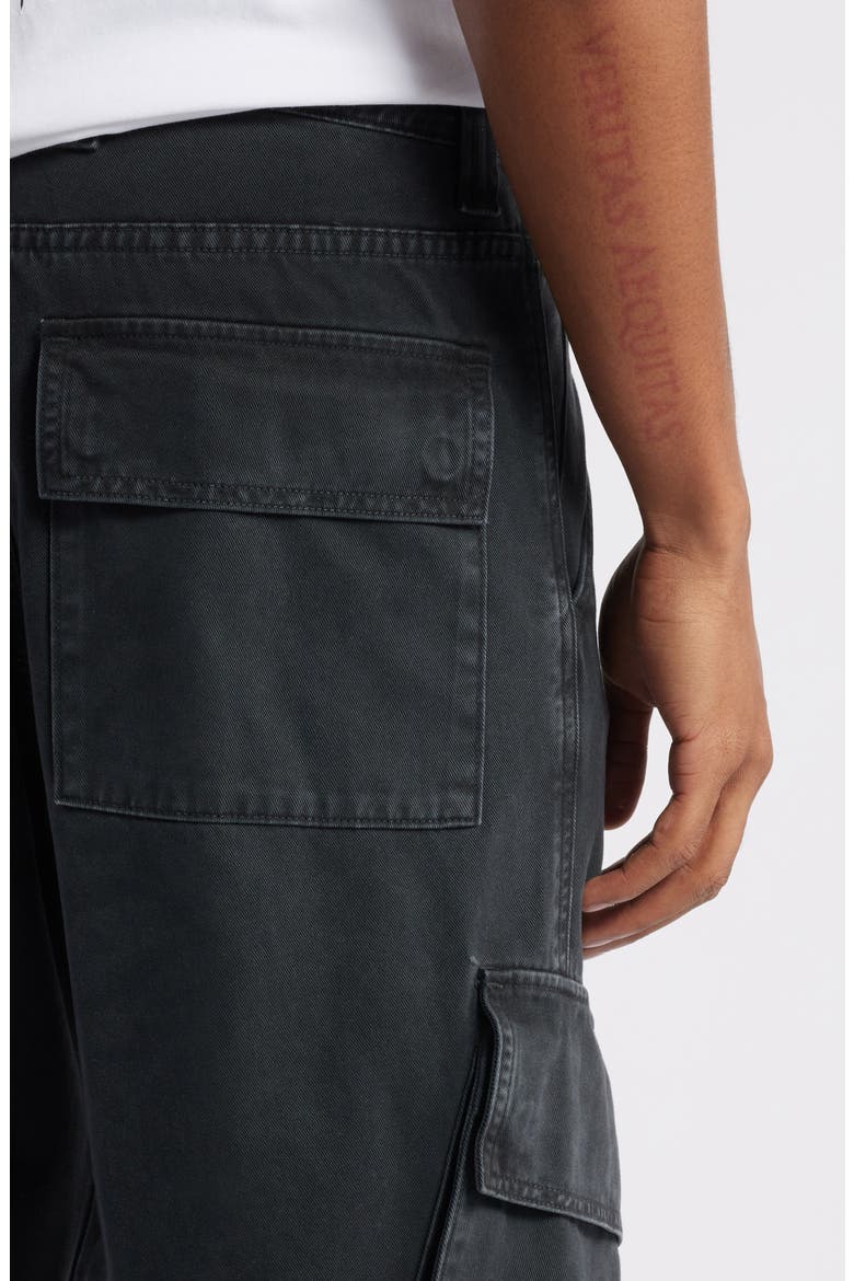 Wilson Wide Leg Cargo Jeans, Alternate, color, VINTAGE BLACK
