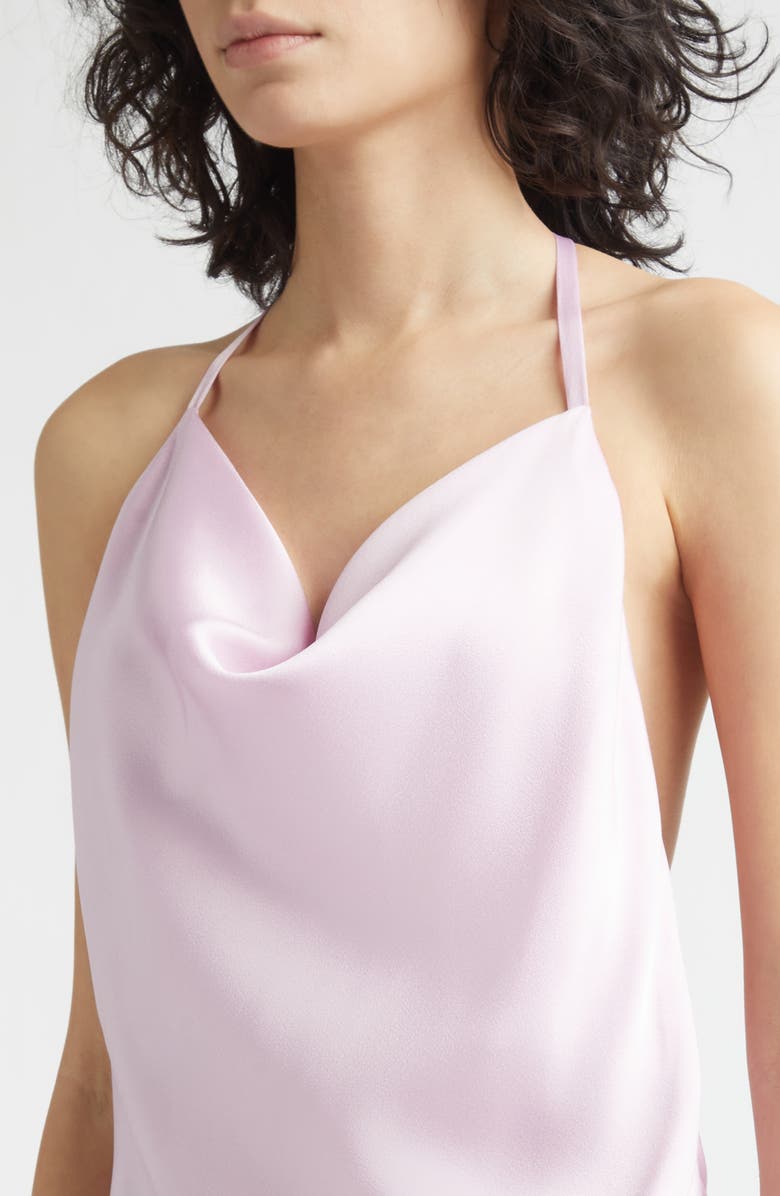 Stella McCartney Envers Satin Cocktail Slipdress, Alternate, color, Light Orchid