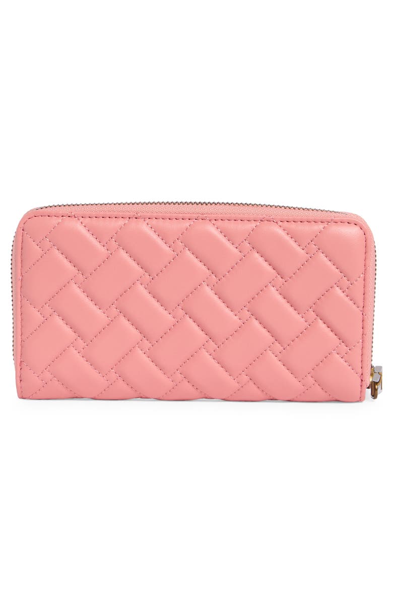 Kurt Geiger London Kensington Leather Zip Wallet, Alternate, color, Pink Comb
