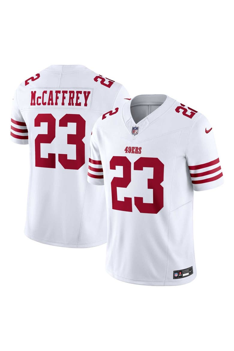 Men's Nike Christian McCaffrey White San Francisco 49ers Vapor F.U.S.E. Limited Jersey, Main, color, White