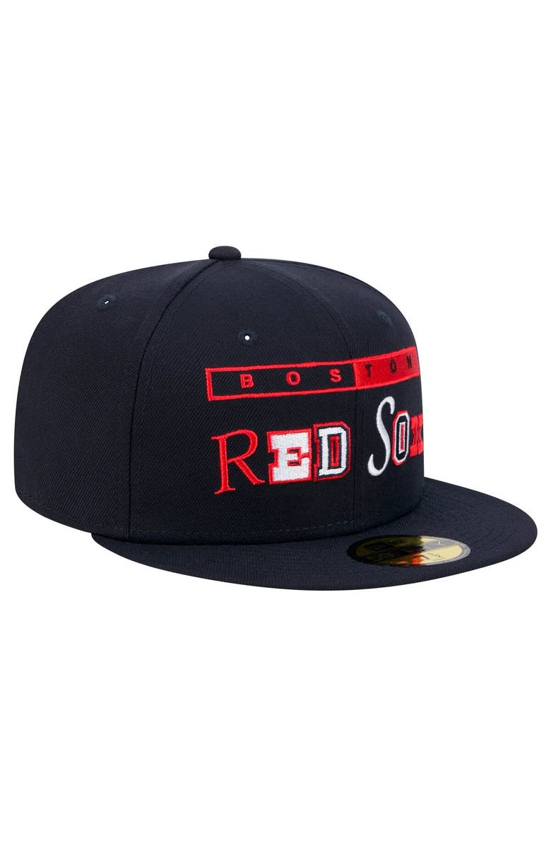New Era Men's New Era Navy Boston Red Sox Ransom 59FIFTY Fitted Hat, Alternate, color, Navy