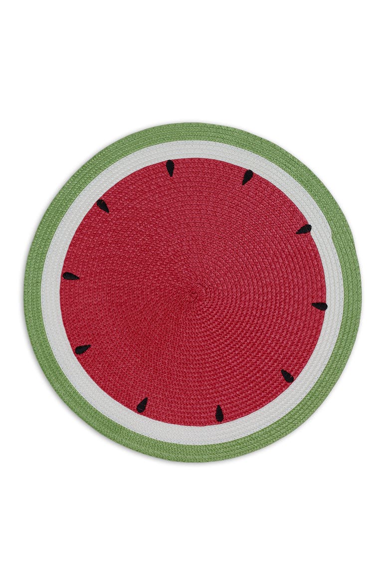 Summer Day Watermelon Round Placemats Set/6, Alternate, color, Watermelon