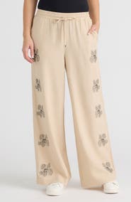 NVLT Embroidered Drawstring Pants