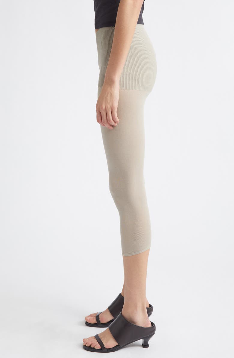 Paloma Wool Meleta Cotton & Silk Blend Capri Leggings, Alternate, color, Beige