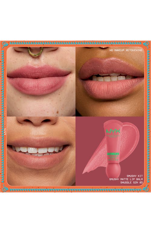 Nyx Professional Makeup Smushy 3-piece Matte Lip Balm Kit In Red