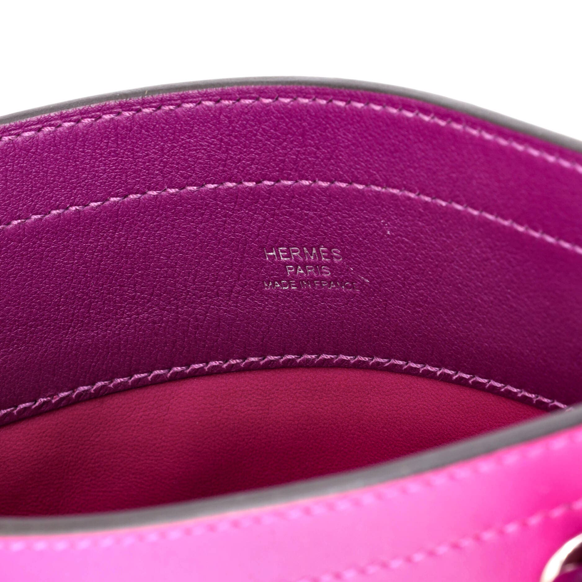 Pre-Owned Hermes Aline Bag Milo Lambskin and Swift Mini, Alternate, color, Rose Pourpre