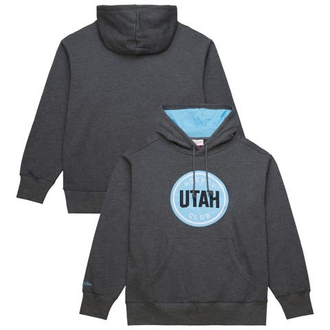 Men's Mitchell & Ness Anthracite Utah Hockey Club Playoff Pullover Hoodie