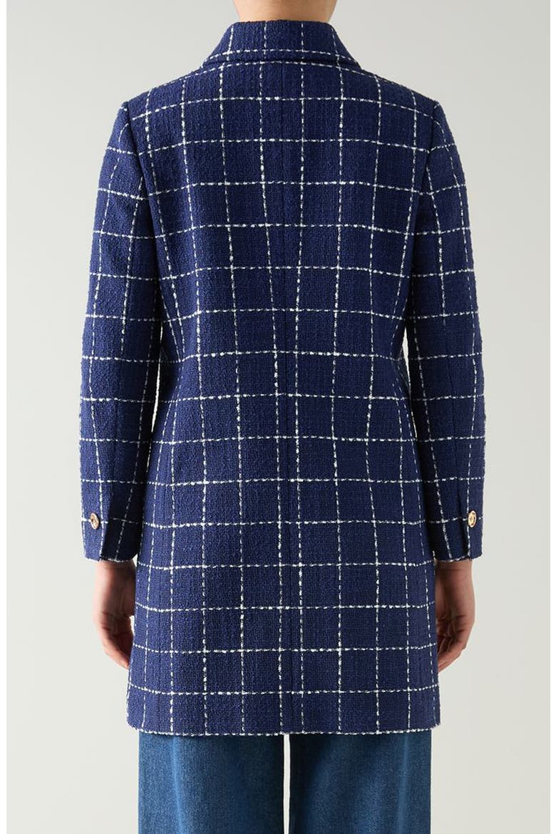 Vita Windowpane Coat, Alternate, color, NAVY