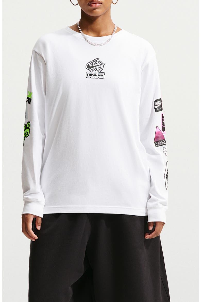 Sportswear Long Sleeve Graphic T-Shirt, Main, color, WHITE