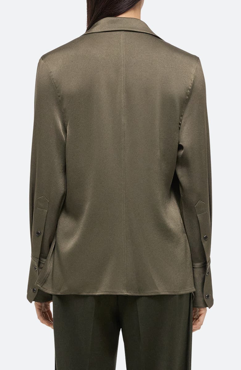 Helmut Lang Relax Faux Wrap Shirt, Alternate, color, Olive - F0x