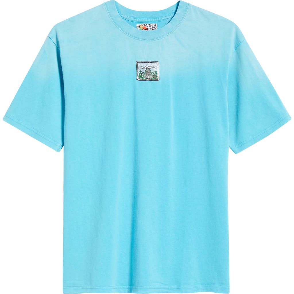 Veryrare Heaven Can Wait Cotton Graphic T-shirt In Blue