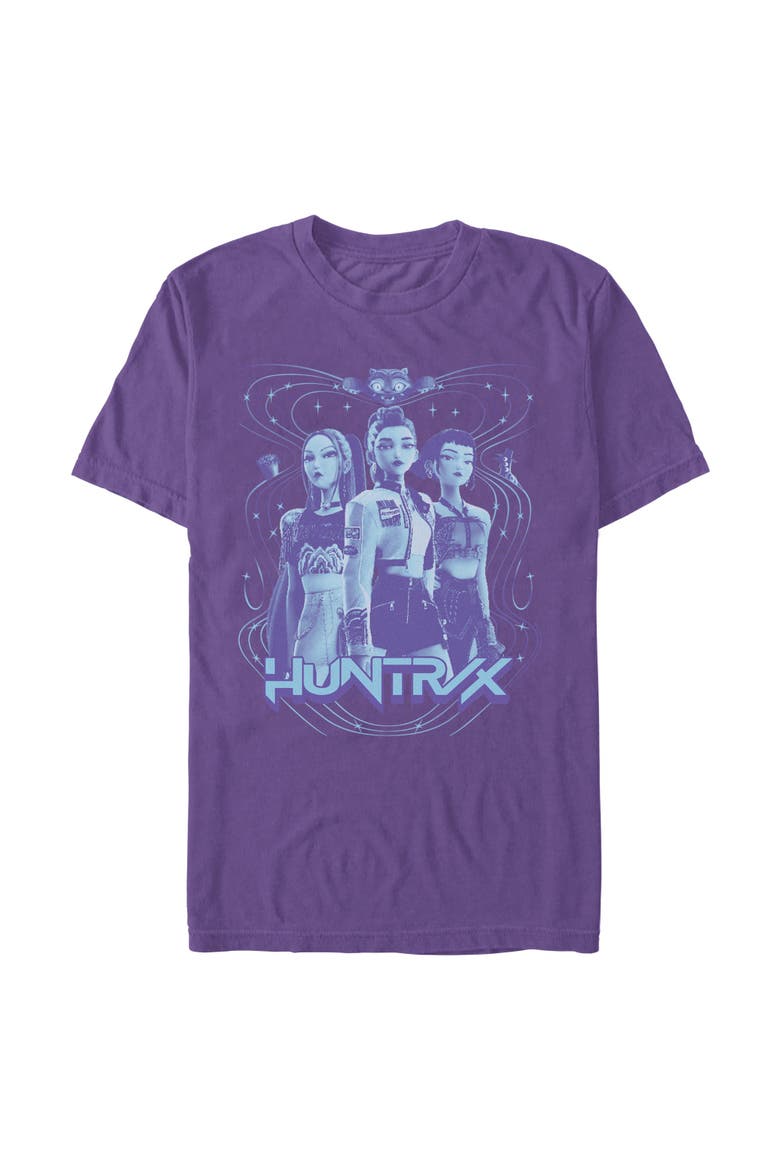 Men's KPop Demon Hunters Huntrix Honmoon  Graphic T-Shirt, Main, color, Purple