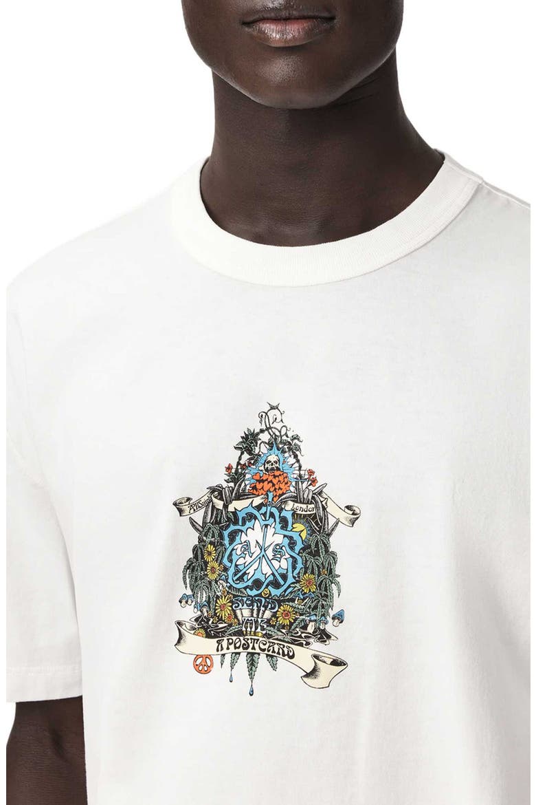 Saviour Crewneck Graphic T-Shirt, Alternate, color, CHALK WHITE