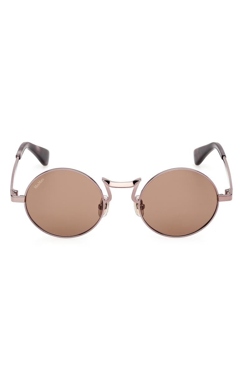 Max Mara 48mm Small Round Sunglasses, Main, color,