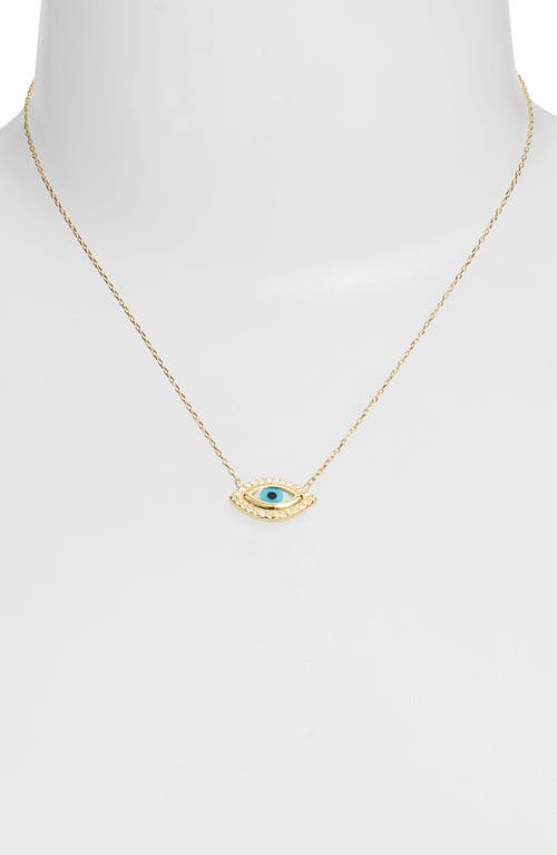 Argento Vivo Evil Eye Pendant Necklace In Gold