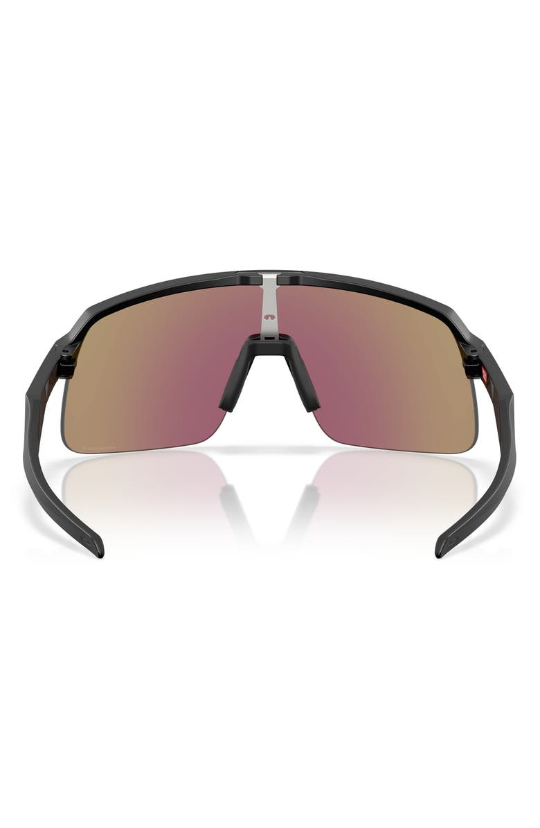 Oakley Prizm<sup>™</sup> Everyday 34mm Rectangular Sunglasses, Alternate, color, Matte Black Prizm Sapphire