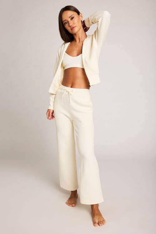 Negative Underwear Waffle Knit Bomber In Yellow