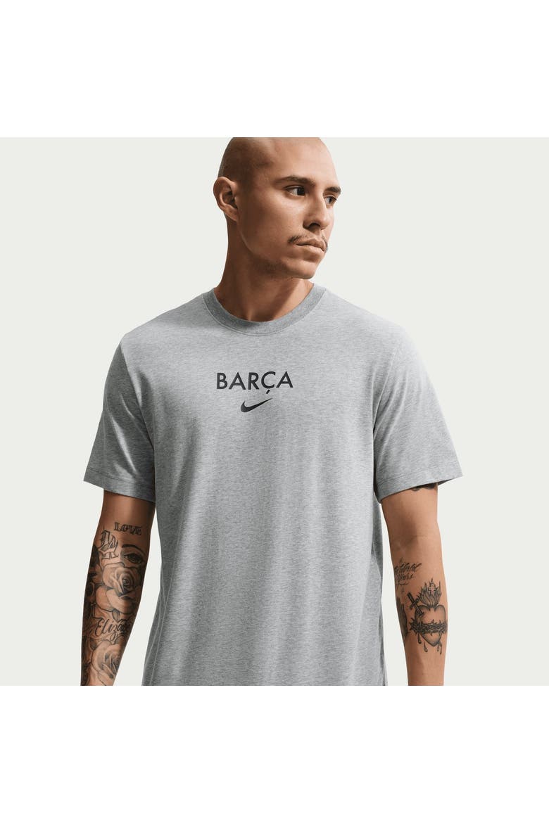 Men's Nike Gray Barcelona Wordmark T-Shirt, Alternate, color, Gray