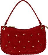 Persaman New York Grazia Studded Leather Baguette