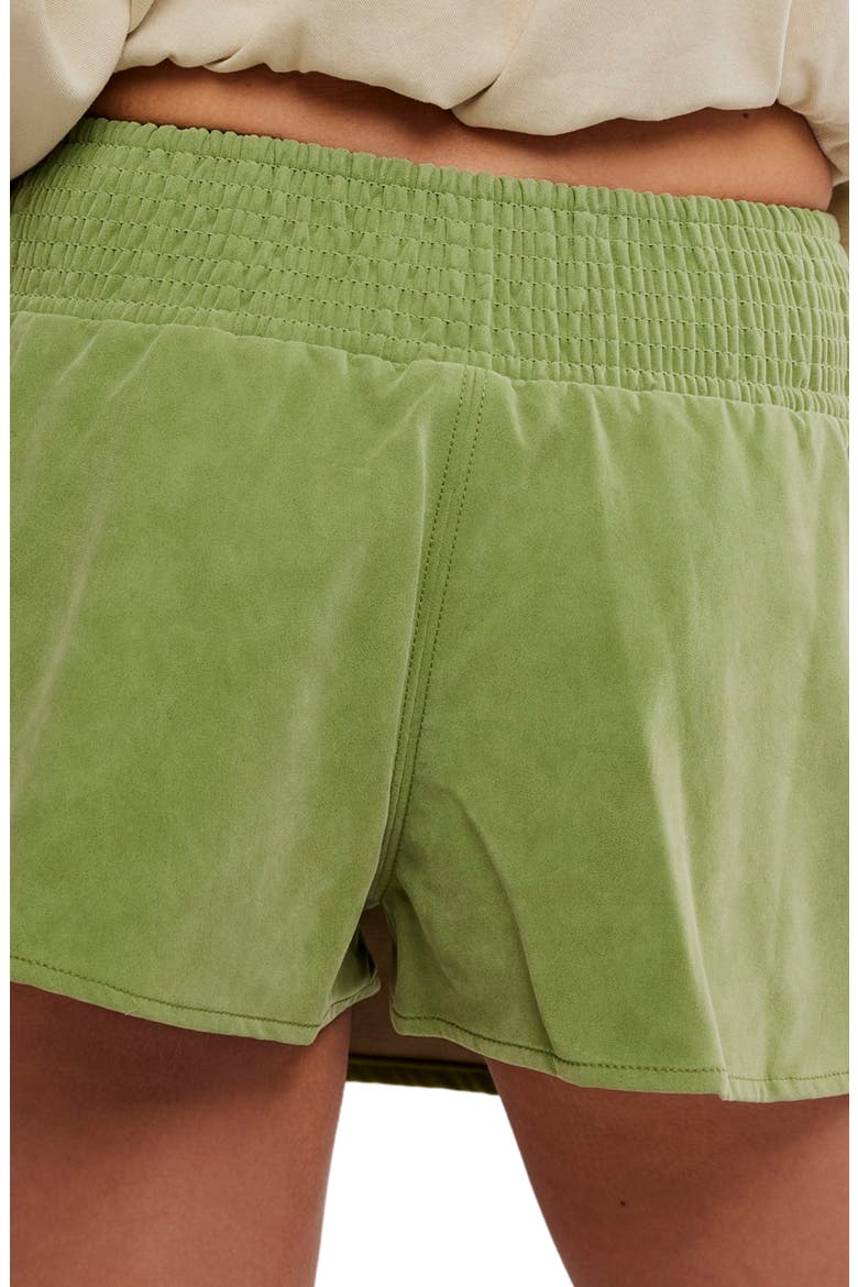 Paradise Found Faux Suede Skort, Alternate, color, GOING GREEN