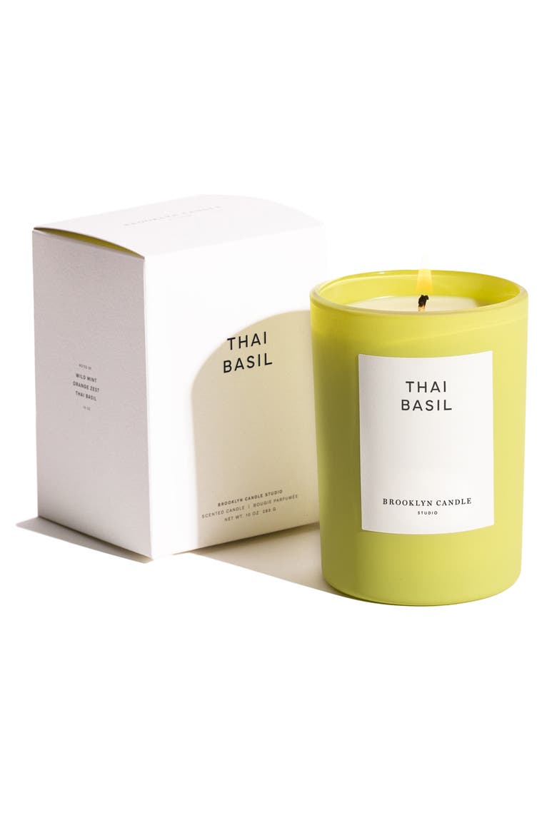 Thai Basil Candle, Main, color, BRIGHT GREEN