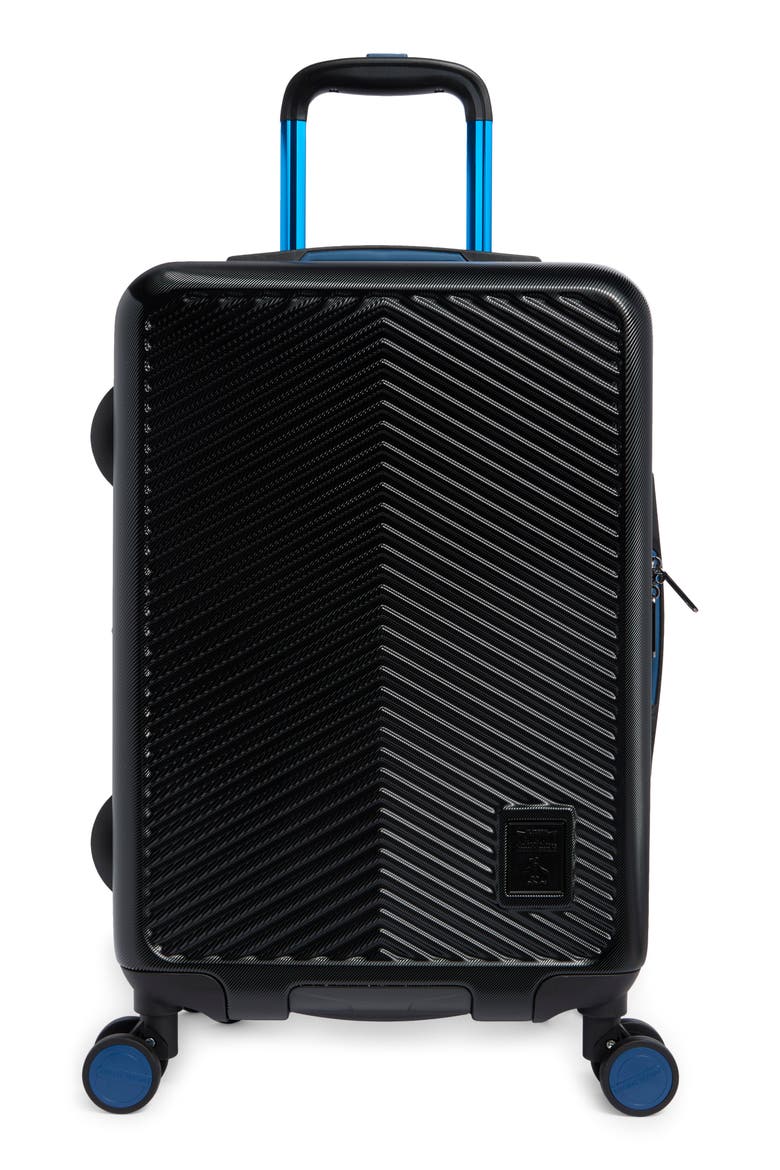 Harrison Hardside Carry-On Luggage, Main, color, BLACK / BLUE