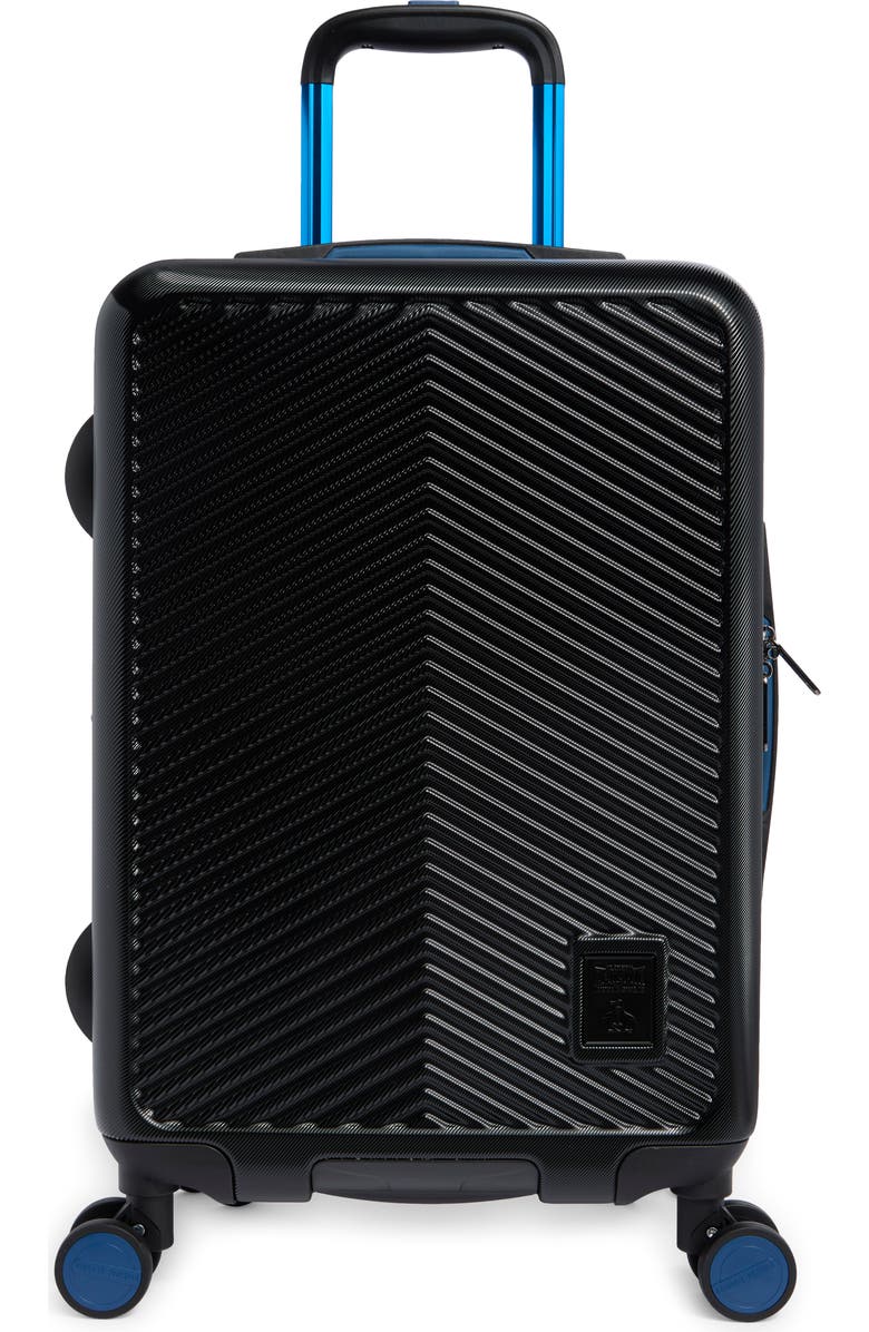 Original Penguin Harrison Hardside Carry-On Luggage, Main, color, Black / Blue