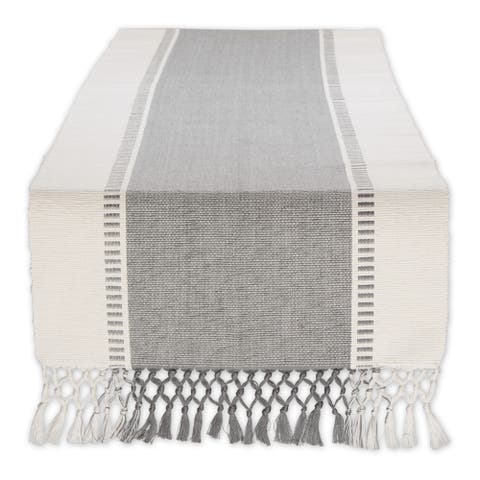 Dobby Stripe Ribbed Table Runner
