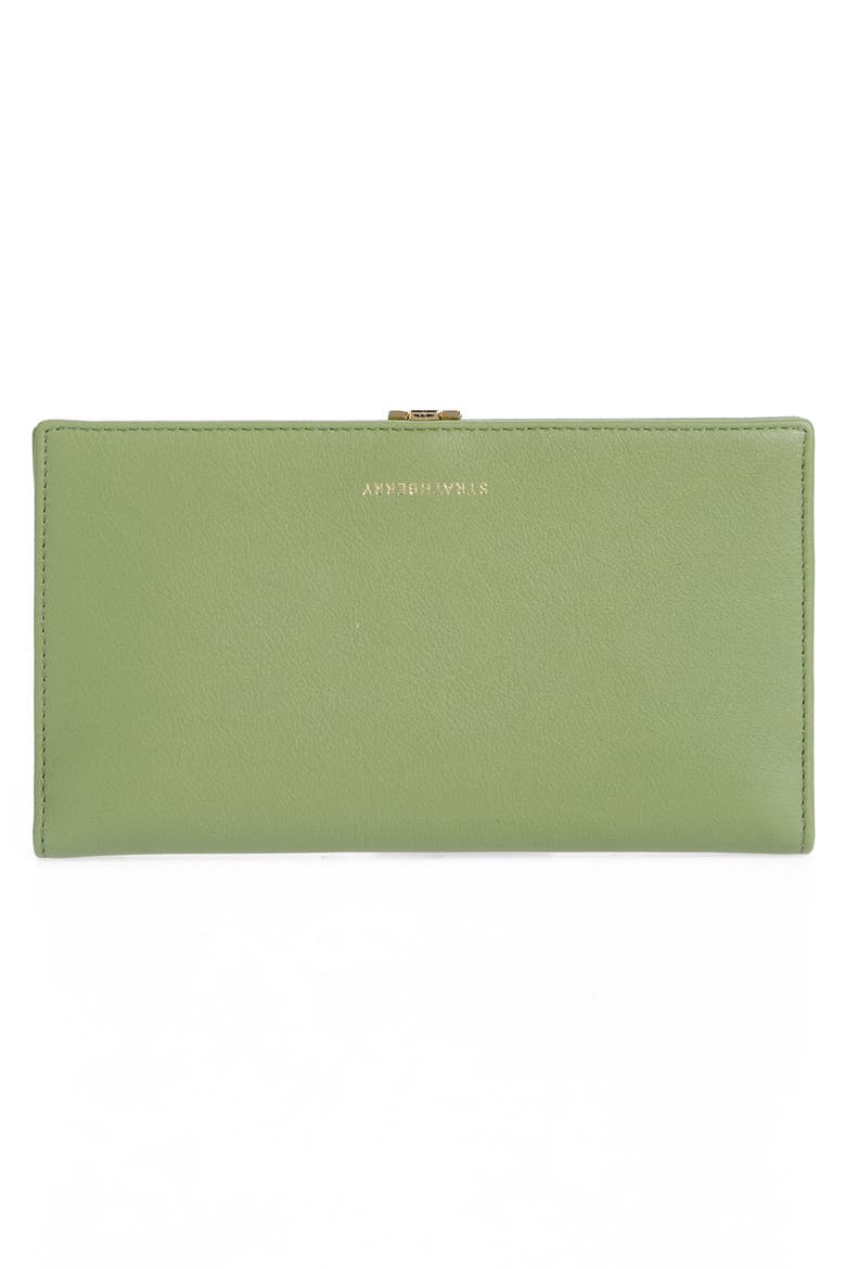 Small Melville Leather Bifold Wallet, Alternate, color, OLIVE