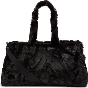 【無料郵送/関税込/正規品】 Nike NSW Faux Fur Tote Bag Black Amazon.com: Nike Sportswear Faux Fur Tote Bag Purse (10L