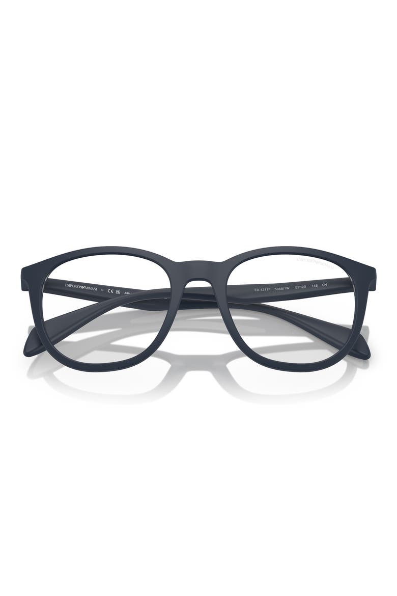 53mm Phantos Optical Glasses, Alternate, color, MATTE BLUE / CLEAR