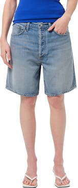AGOLDE Indra Long Denim Shorts