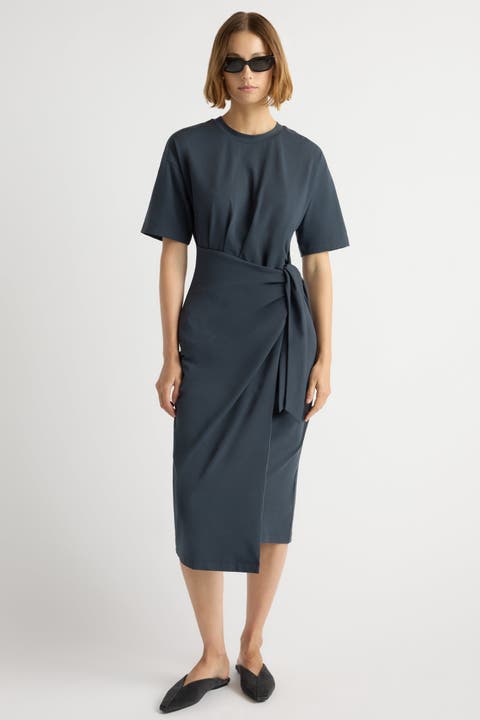 Noa Organic Cotton T-Shirt Wrap Dress