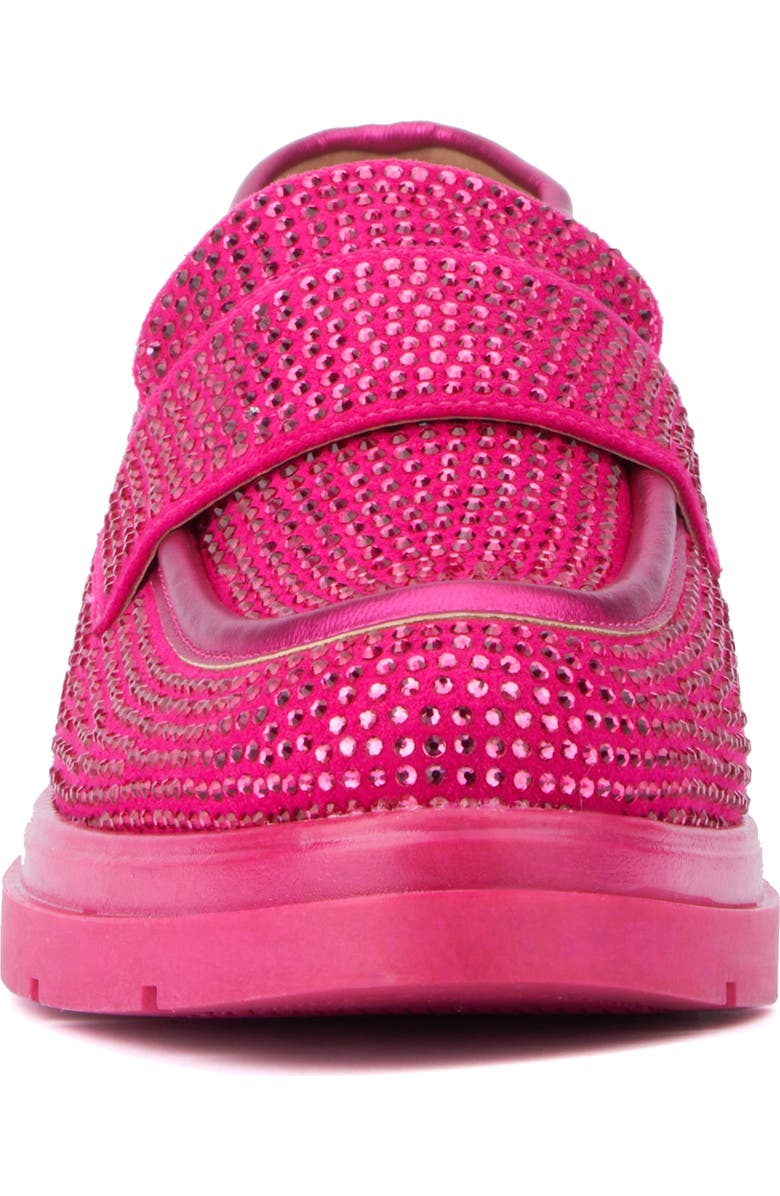 NEW YORK AND COMPANY Abigail Rhinestone Loafer, Alternate, color, Pink