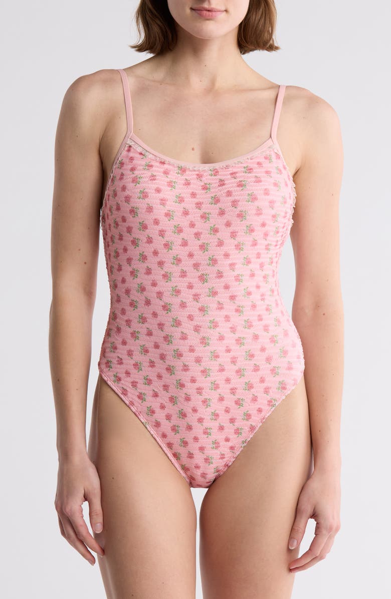 Dippin Daisys Nicolette Rose One-Piece Swimsuit, Main, color,